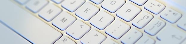 A computer keyboard. Photo by Karlis Dambrans, used under a Creative Commons licence. Close up image of a computer keyboard.